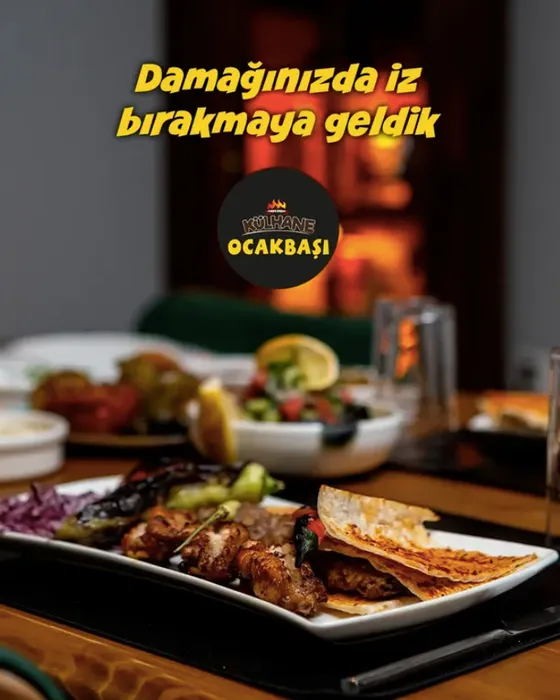 Ocaktan yeni çıkmış kebap tabağı